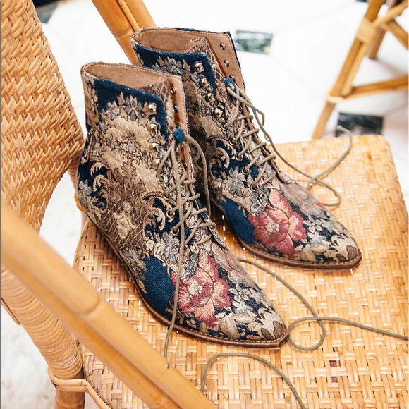Free People Shoes - Free people grove lace up western boot like new